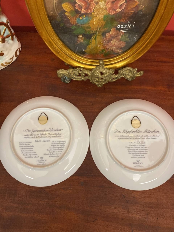 Set of 4 Villeroy & Boch Collectible Wall Plates with Flower Fairies, Germany